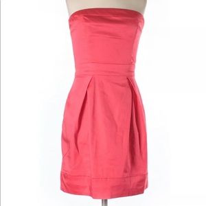 French Connection coral strapless dress
